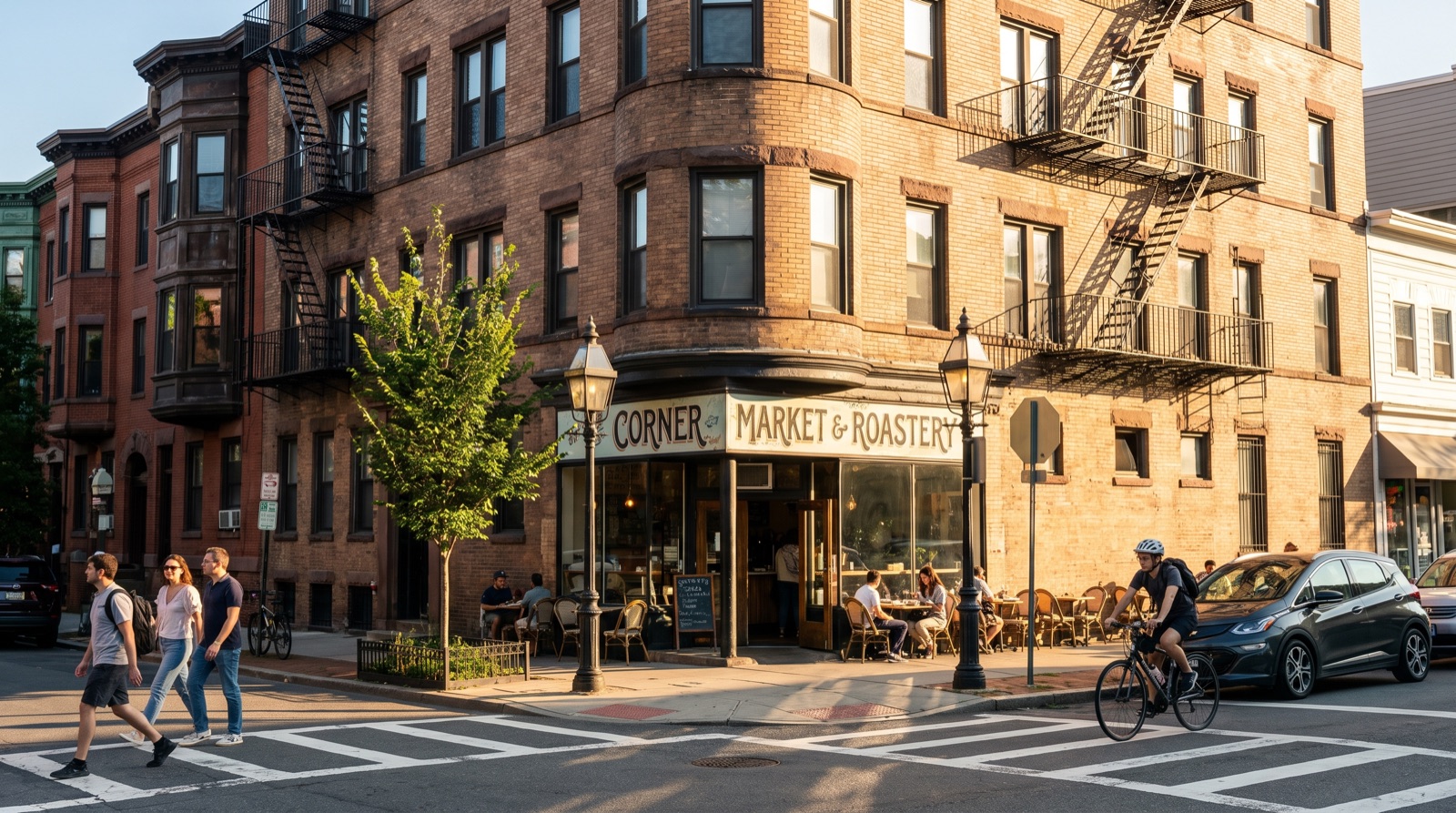 The corner today